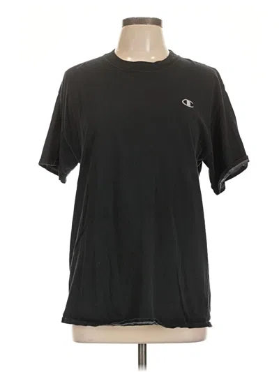 Pre-owned Champion Short Sleeve T-shirt In Black