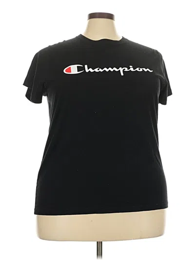 Pre-owned Champion Short Sleeve T-shirt In Black