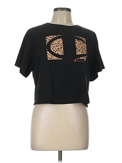 Pre-owned Champion Short Sleeve T-shirt In Black