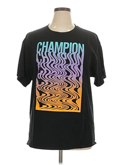 Pre-owned Champion Short Sleeve T-shirt In Black