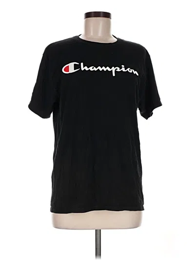 Pre-owned Champion Short Sleeve T-shirt In Black