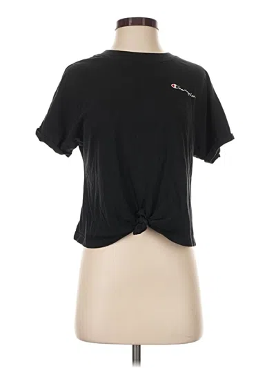 Pre-owned Champion Short Sleeve T-shirt In Black
