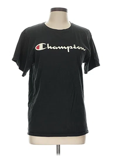 Pre-owned Champion Short Sleeve T-shirt In Black