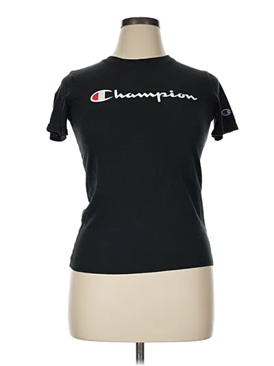 Pre-owned Champion Short Sleeve T-shirt In Black