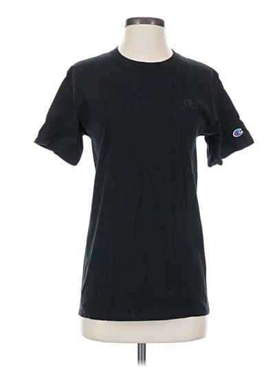 Pre-owned Champion Short Sleeve T-shirt In Black