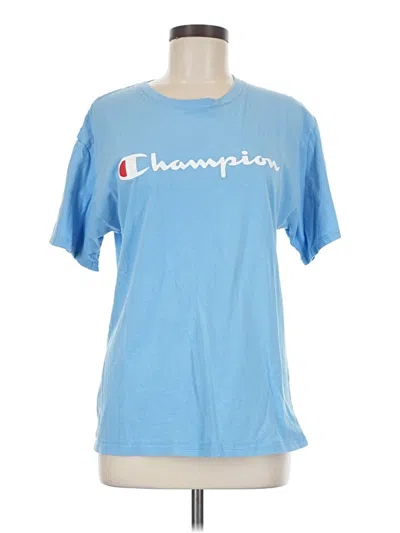 Pre-owned Champion Short Sleeve T-shirt In Blue