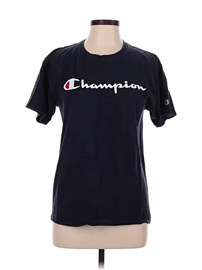 Pre-owned Champion Short Sleeve T-shirt In Blue