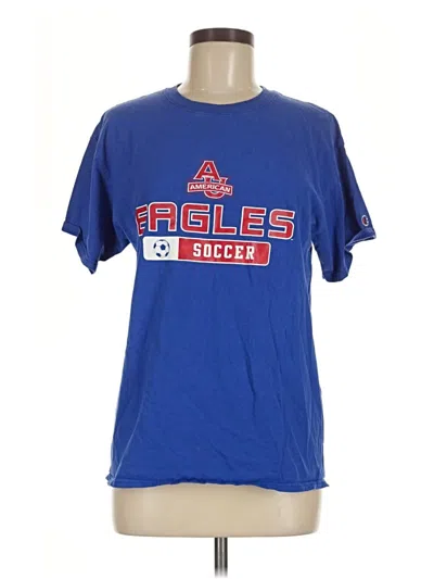 Pre-owned Champion Short Sleeve T-shirt In Blue