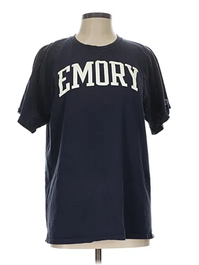 Pre-owned Champion Short Sleeve T-shirt In Blue