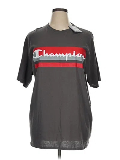 Pre-owned Champion Short Sleeve T-shirt In Gray