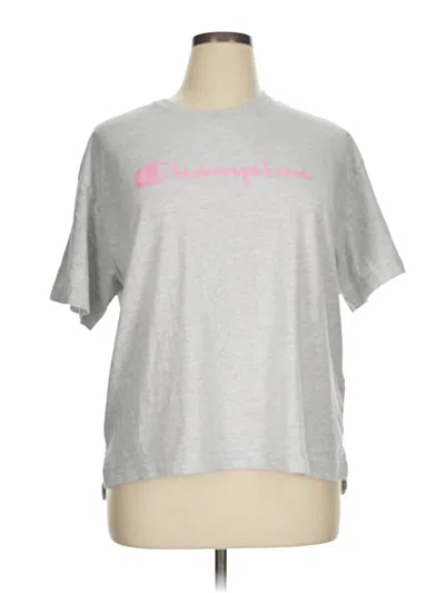 Pre-owned Champion Short Sleeve T-shirt In Gray
