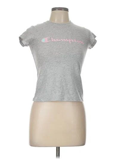 Pre-owned Champion Short Sleeve T-shirt In Gray