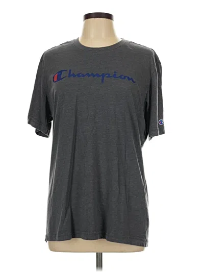 Pre-owned Champion Short Sleeve T-shirt In Gray