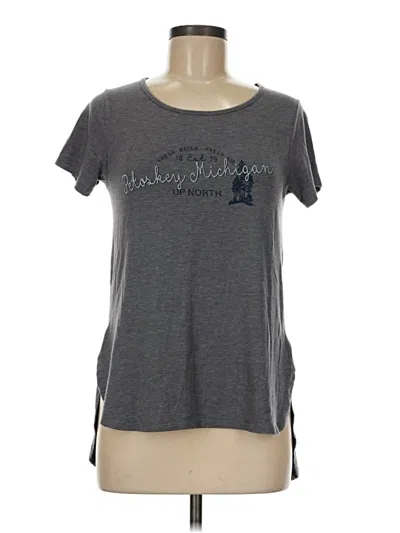 Pre-owned Champion Short Sleeve T-shirt In Gray