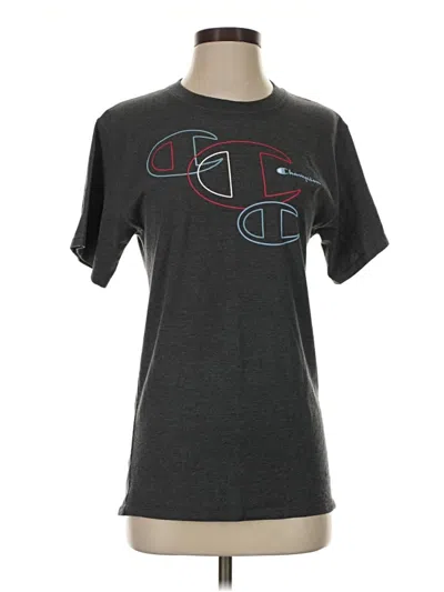 Pre-owned Champion Short Sleeve T-shirt In Gray