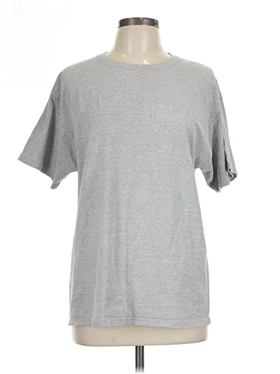 Pre-owned Champion Short Sleeve T-shirt In Gray