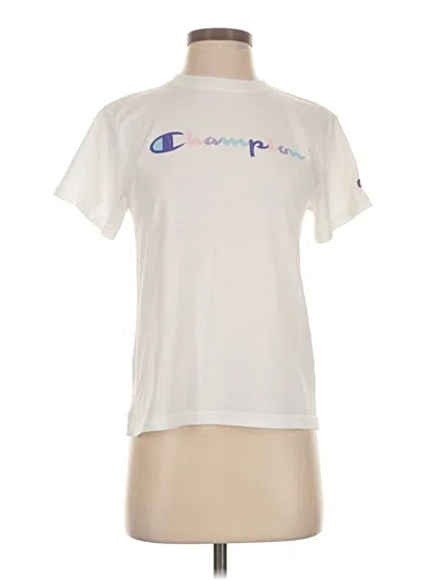 Pre-owned Champion Short Sleeve T-shirt In Ivory