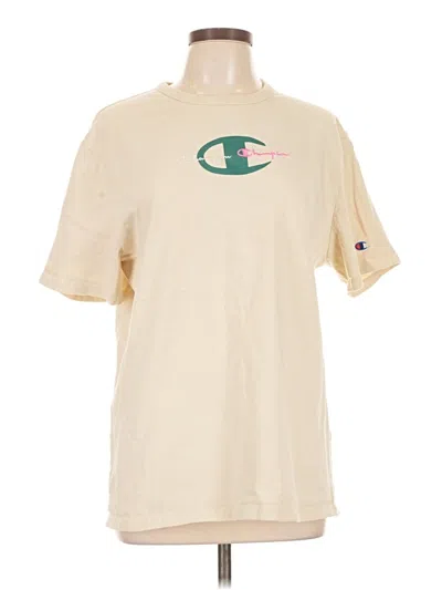 Pre-owned Champion Short Sleeve T-shirt In Ivory