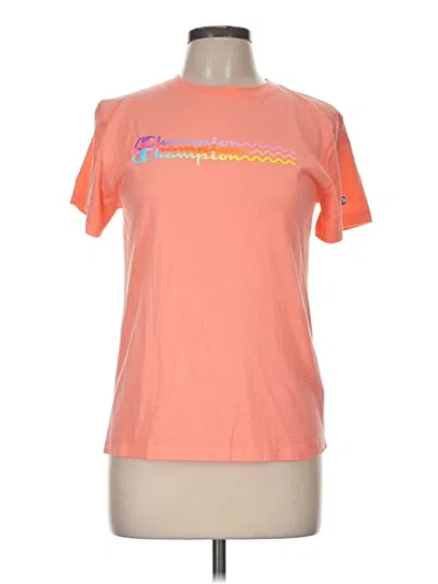 Pre-owned Champion Short Sleeve T-shirt In Orange