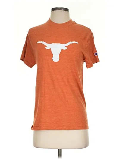 Pre-owned Champion Short Sleeve T-shirt In Orange