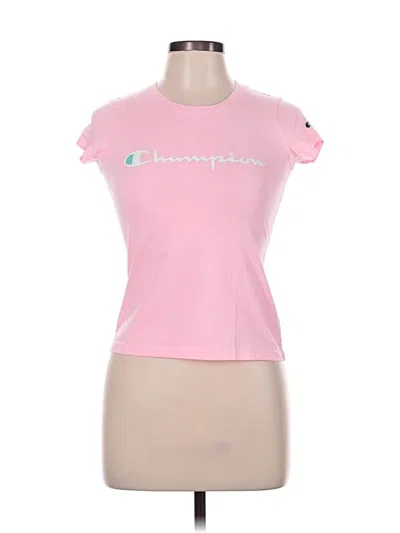 Pre-owned Champion Short Sleeve T-shirt In Pink