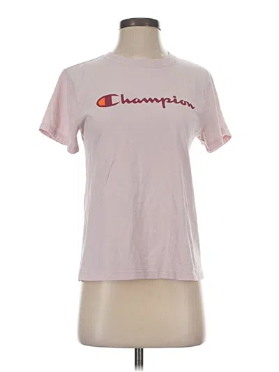 Pre-owned Champion Short Sleeve T-shirt In Pink