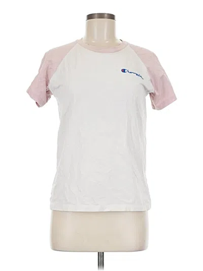 Pre-owned Champion Short Sleeve T-shirt In Pink