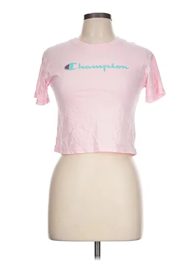 Pre-owned Champion Short Sleeve T-shirt In Pink