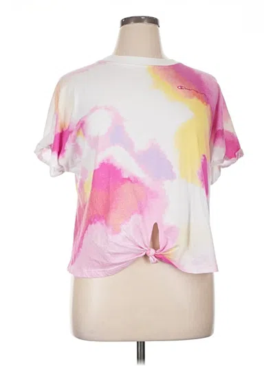Pre-owned Champion Short Sleeve T-shirt In Pink