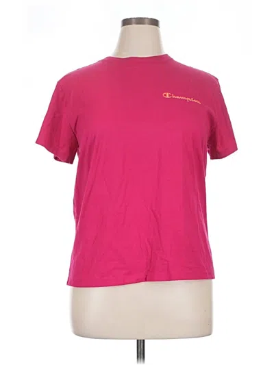 Pre-owned Champion Short Sleeve T-shirt In Pink