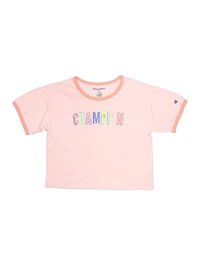 Pre-owned Champion Kids' Short Sleeve T-shirt In Pink