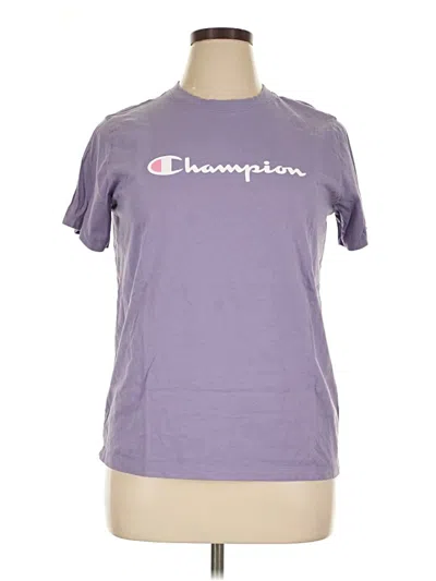 Pre-owned Champion Short Sleeve T-shirt In Purple