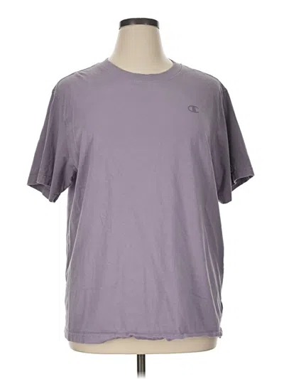 Pre-owned Champion Short Sleeve T-shirt In Purple