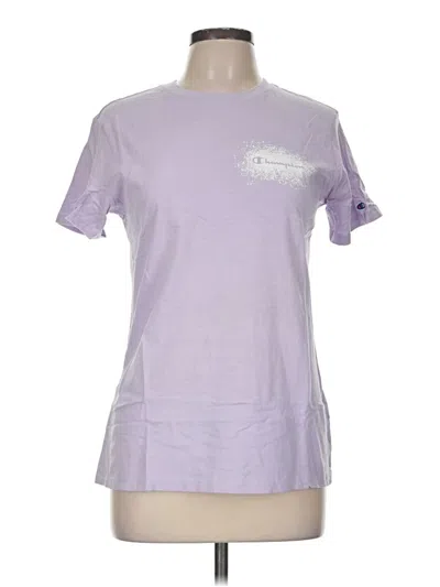 Pre-owned Champion Short Sleeve T-shirt In Purple