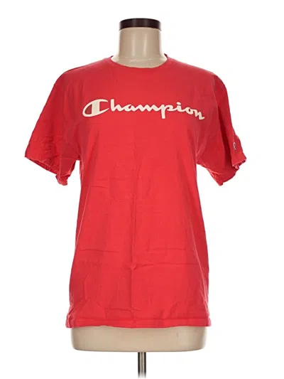 Pre-owned Champion Short Sleeve T-shirt In Red