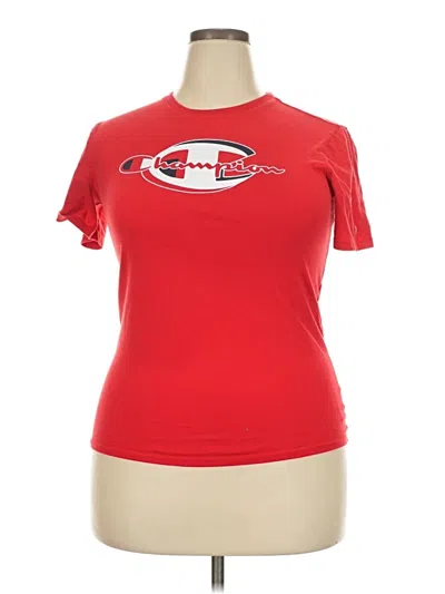 Pre-owned Champion Short Sleeve T-shirt In Red