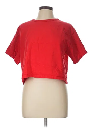 Pre-owned Champion Short Sleeve T-shirt In Red