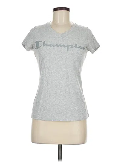 Pre-owned Champion Short Sleeve T-shirt In Silver