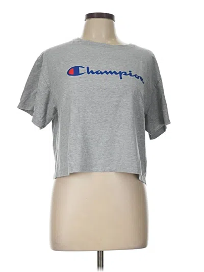 Pre-owned Champion Short Sleeve T-shirt In Silver