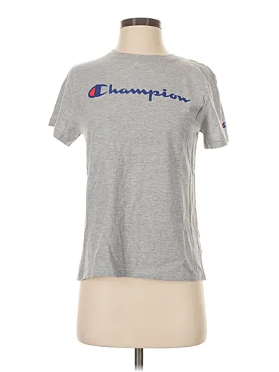 Pre-owned Champion Short Sleeve T-shirt In Silver