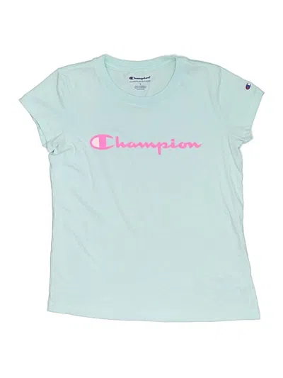 Pre-owned Champion Kids' Short Sleeve T-shirt In Teal