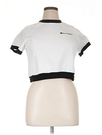 Pre-owned Champion Short Sleeve T-shirt In White