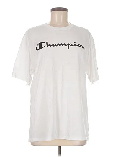 Pre-owned Champion Short Sleeve T-shirt In White
