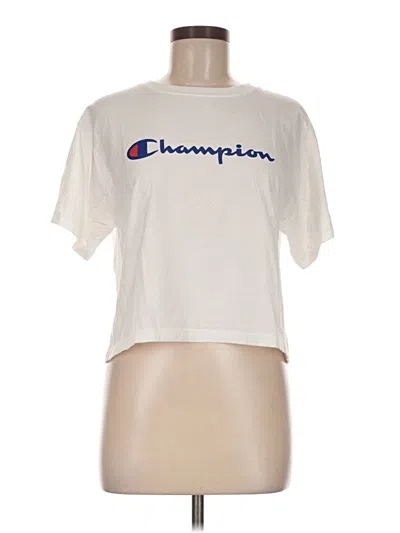 Pre-owned Champion Short Sleeve T-shirt In White