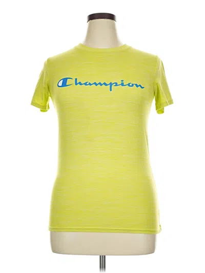Pre-owned Champion Short Sleeve T-shirt In Yellow