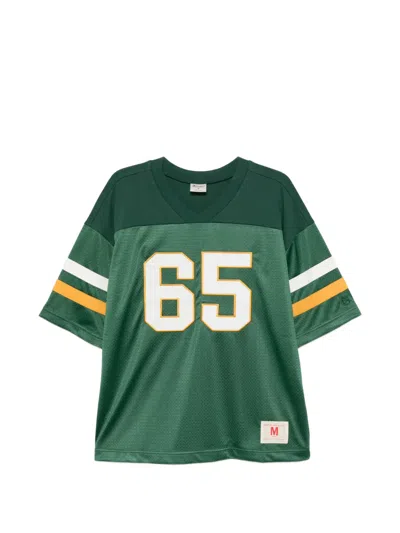 Champion Short-sleeve Number-detail T-shirt In Green