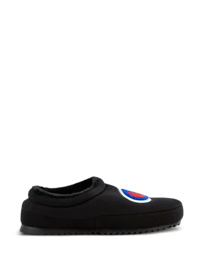Champion Kids' Shuffle Logo-patch Slippers In Multi
