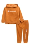 Champion Signature Graphic Hoodie & Joggers Set In Brown