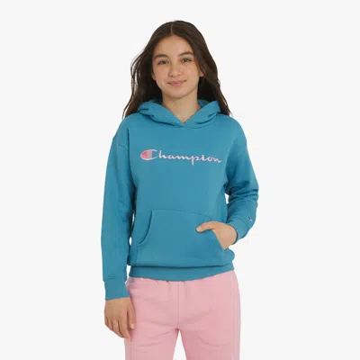 Champion Kids' Signature Hoodie In Blue