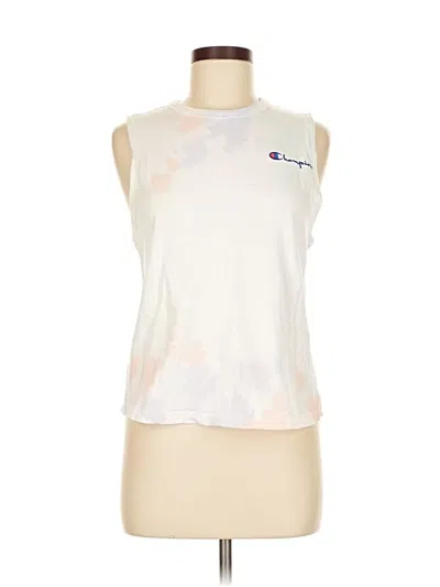 Pre-owned Champion Sleeveless T-shirt In White
